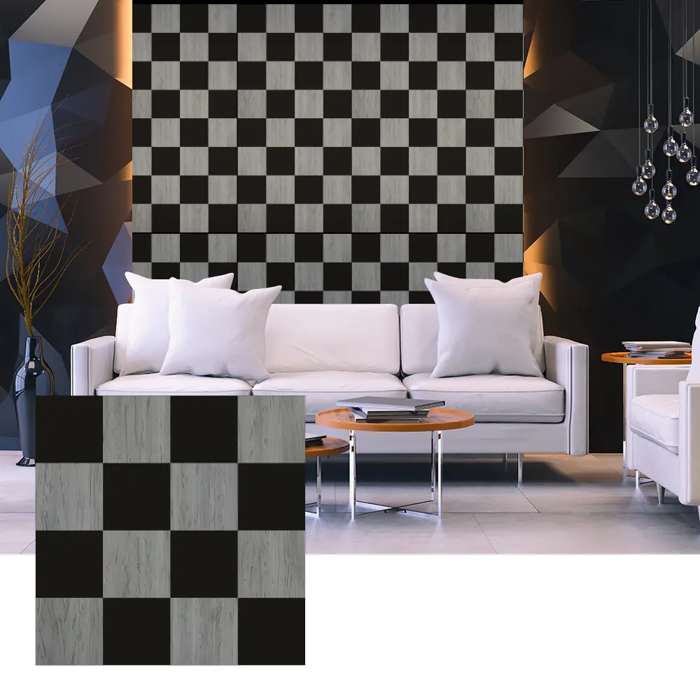 Panele akustyczne 3D z forniru drewnianego do projektowania ścian wewnętrznych