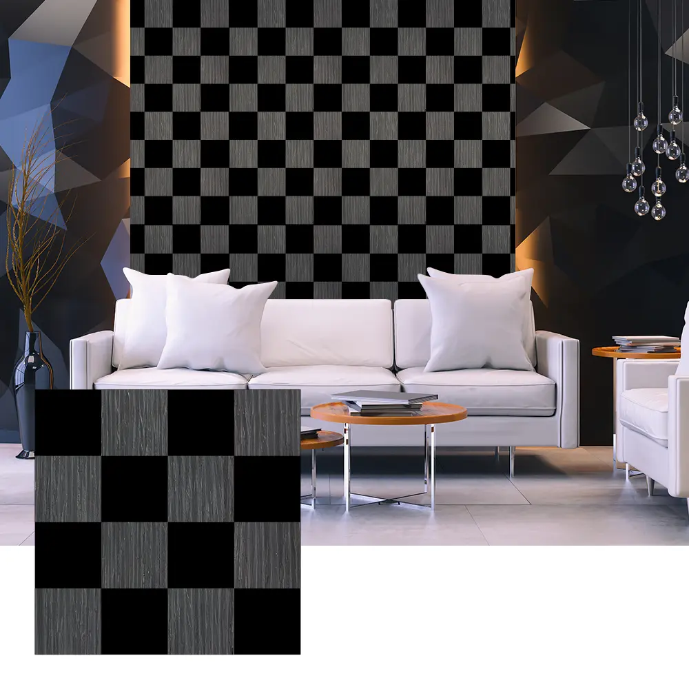 Panele akustyczne 3D z forniru drewnianego do projektowania ścian wewnętrznych
