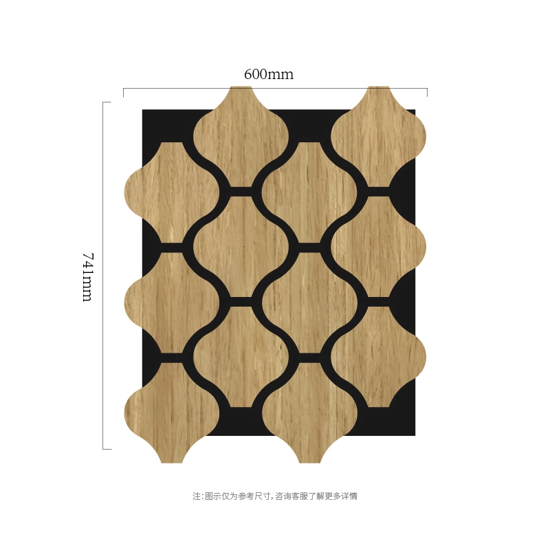 Modułowy panel akustyczny MDF-on-PET Clover Chain Modułowy panel akustyczny MDF-on-PET Clover Chain